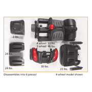 4 wheel heavy duty scooter parts