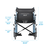 Bariatric Transport Chair dimensions