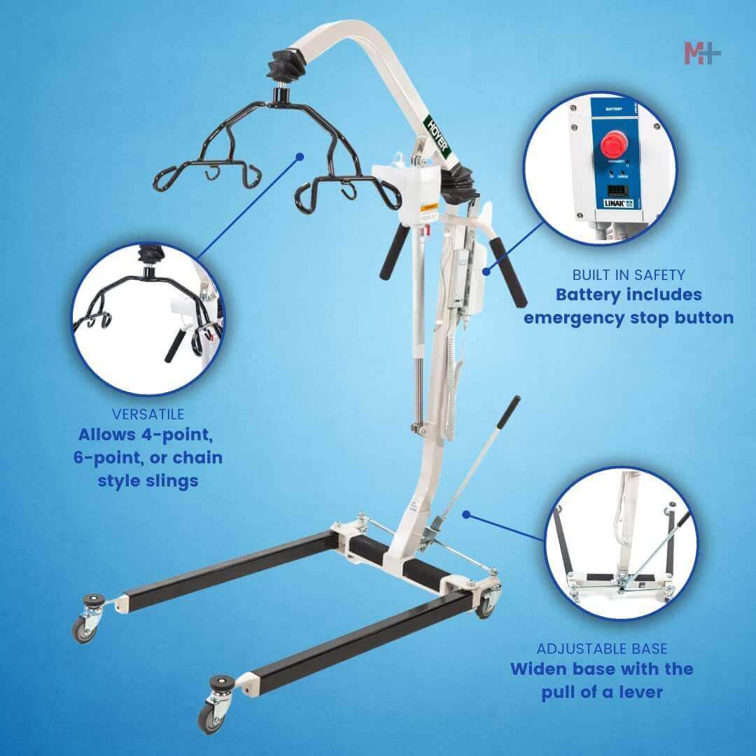 Electric Patient Lift features