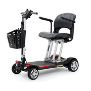Golden Tech Buzzaround Carry-On Folding Travel Scooter with Travel Battery assembled