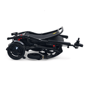 Golden Tech Cricket Carbon Fiber Foldable Travel Power Wheelchair folded