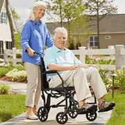 Standard Transport Chair with patient