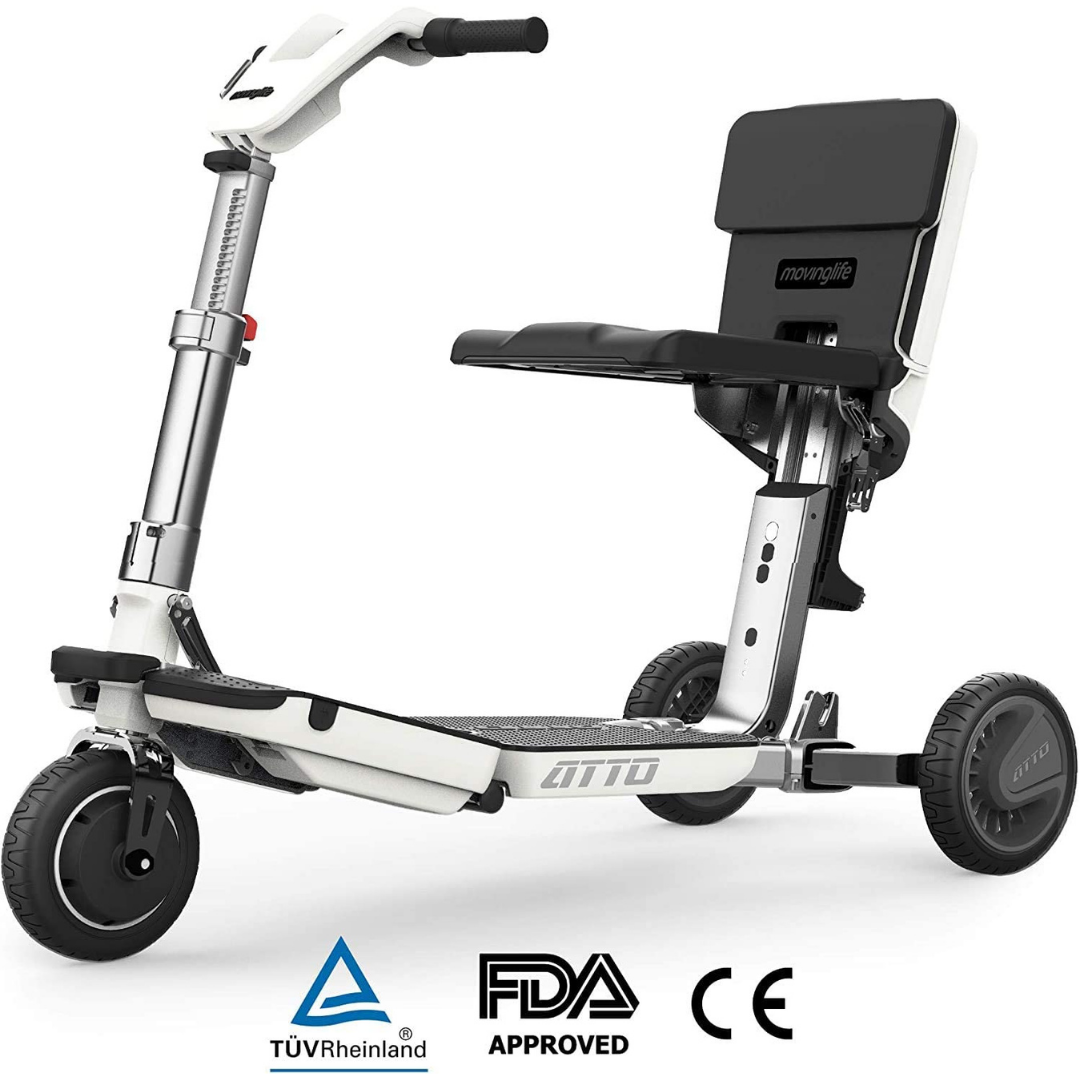 Moving Life ATTO Full-Size Folding Travel Scooter with Lithium Battery (Floor Model)