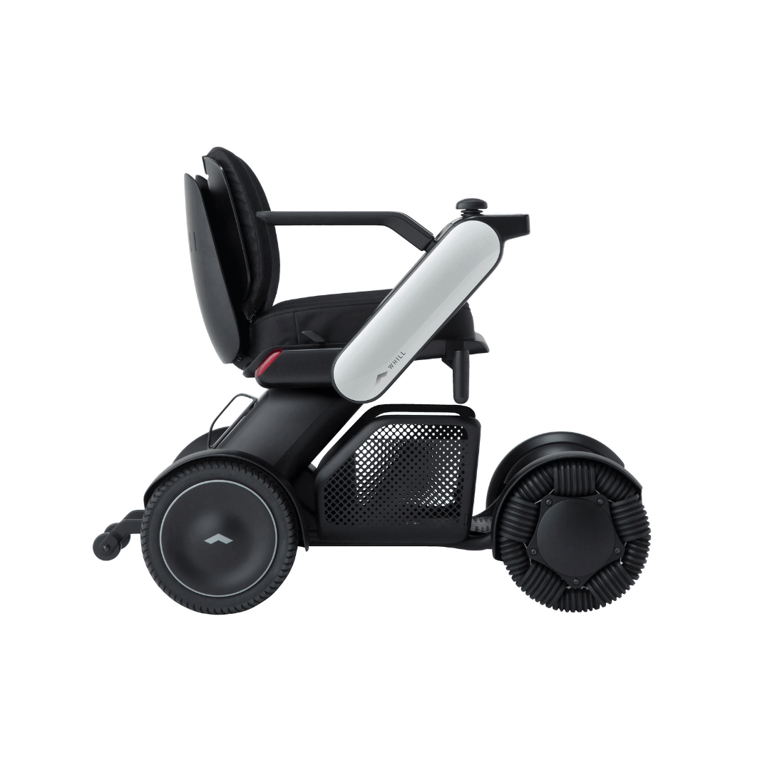 WHILL Model C2 Personal EV Smart Electric Vehicle - Intelligent Power Chair white side view