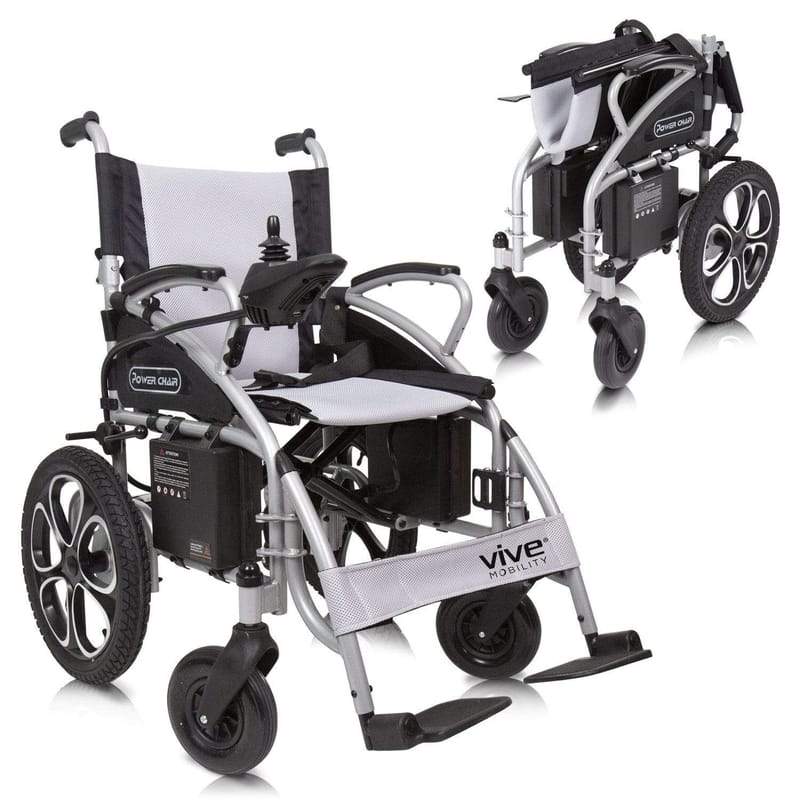 Vive Health Compact Lightweight Folding Portable Power Wheelchair (Floor Model)