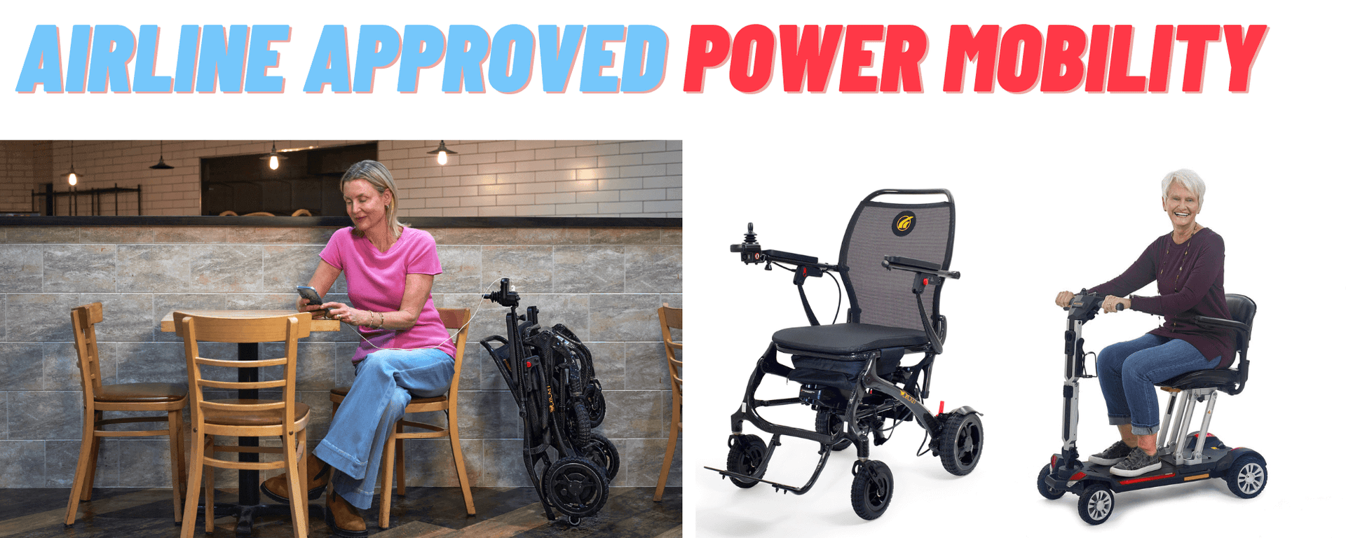 Airline approved power mobility