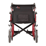 Bariatric Transport Chair red rear view