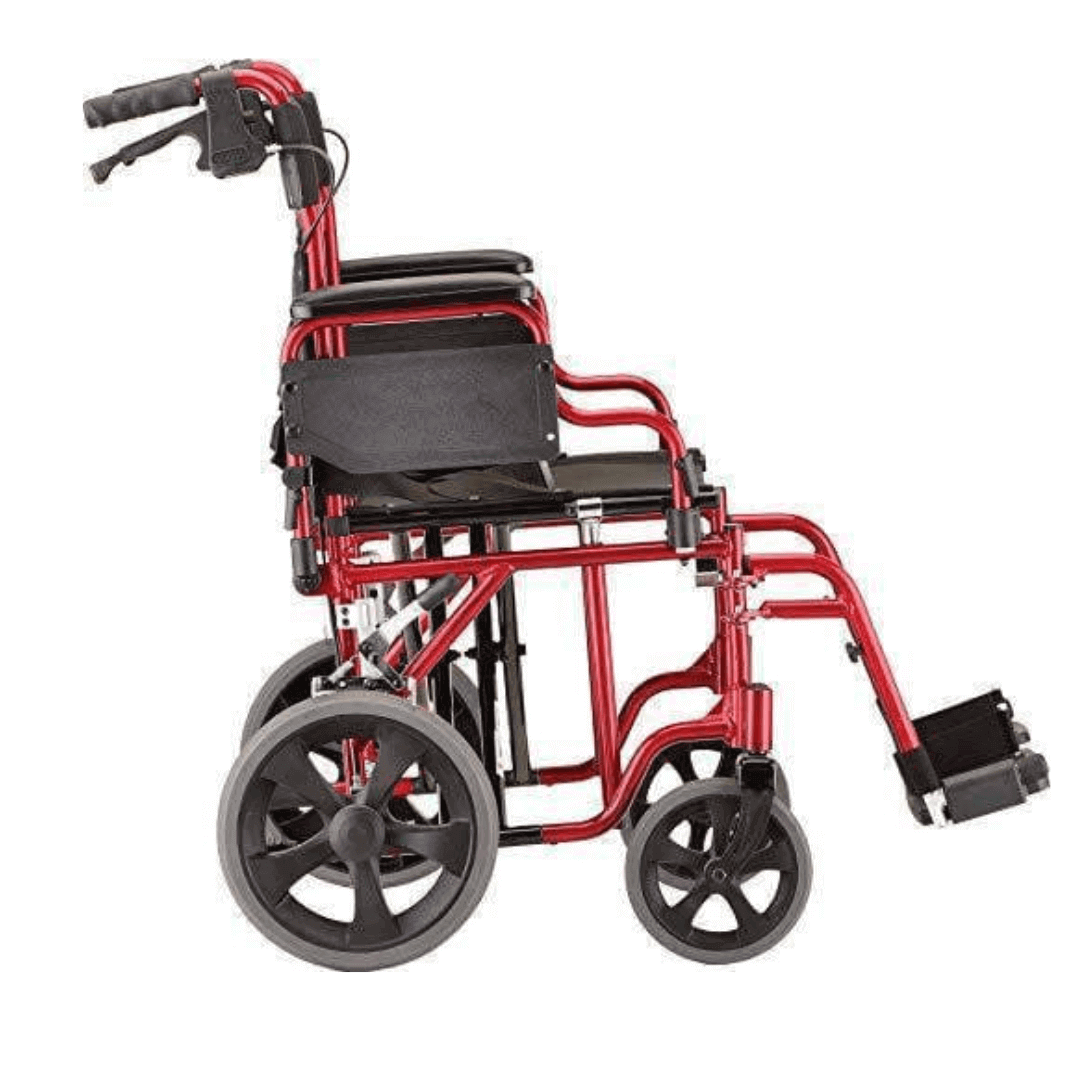 Bariatric Transport Chair red side view