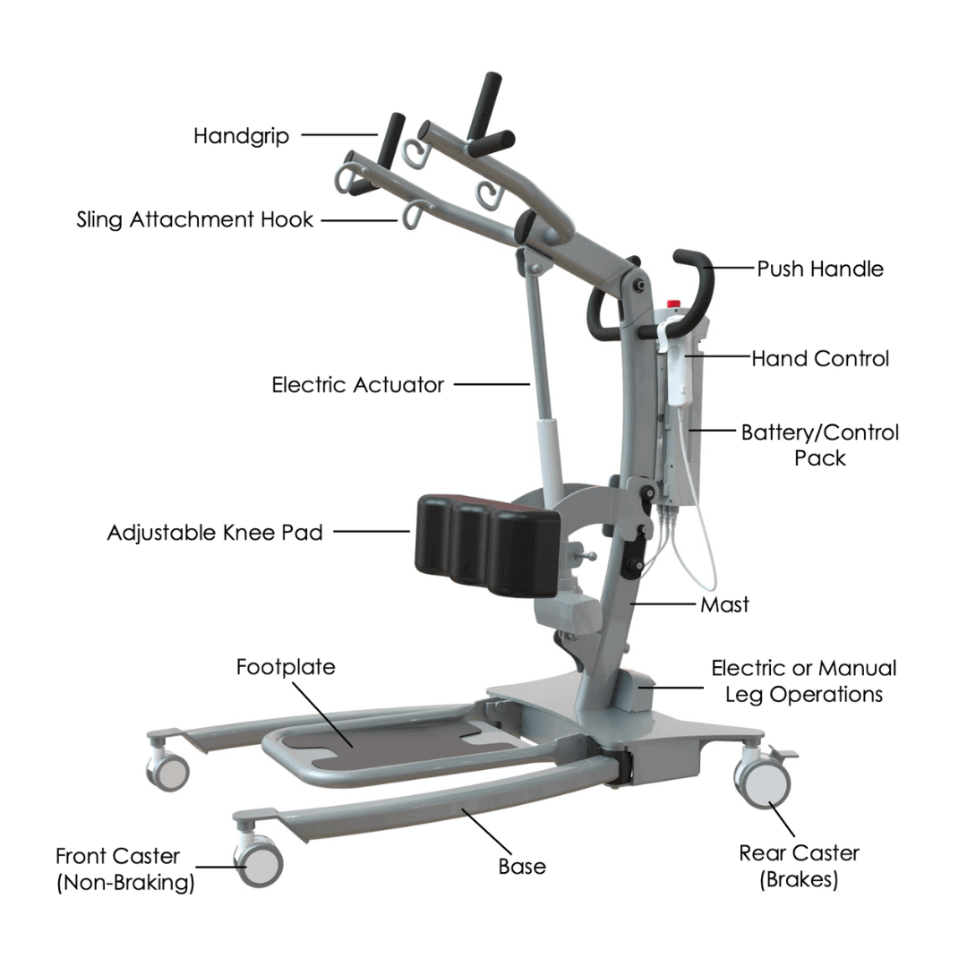 Drive Medical Sit-To-Stand Bariatric Electric Patient Lift parts