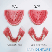 Easy Denture Self Fitting available in various sizes