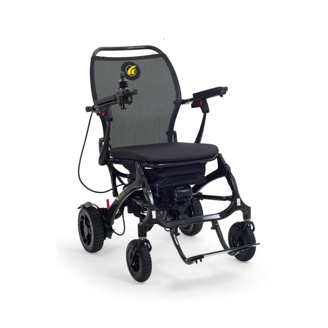 Golden Tech Cricket Carbon Fiber Foldable Travel Power Wheelchair (Floor Model)