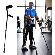 In-Motion Forearm Crutches with Spring Assist & Ergonomic Grips in use