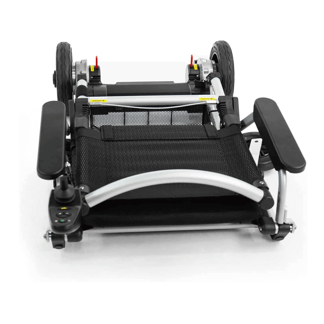 Journey Zoomer Chair Portable Lightweight Power Wheelchair folded