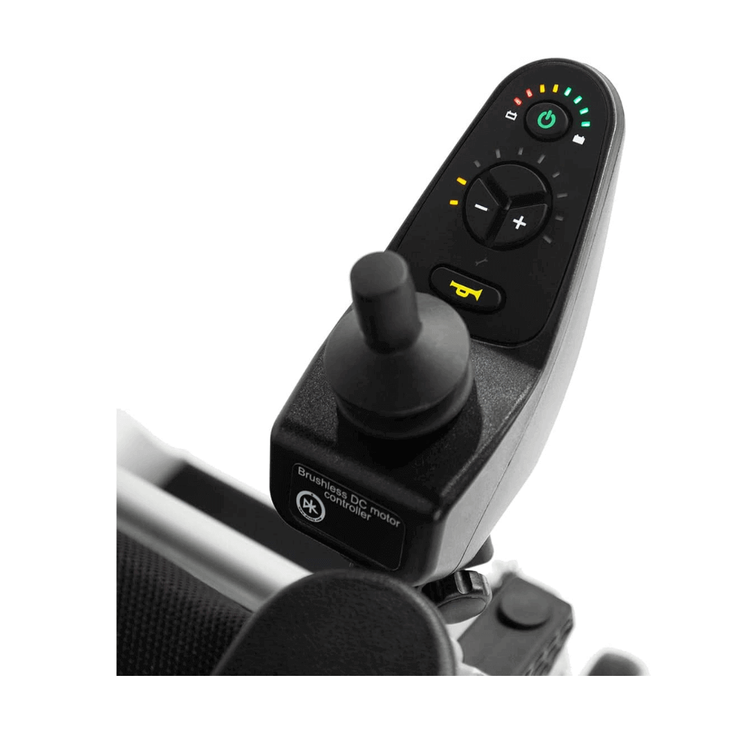 Journey Zoomer Chair Portable Lightweight Power Wheelchair joystick
