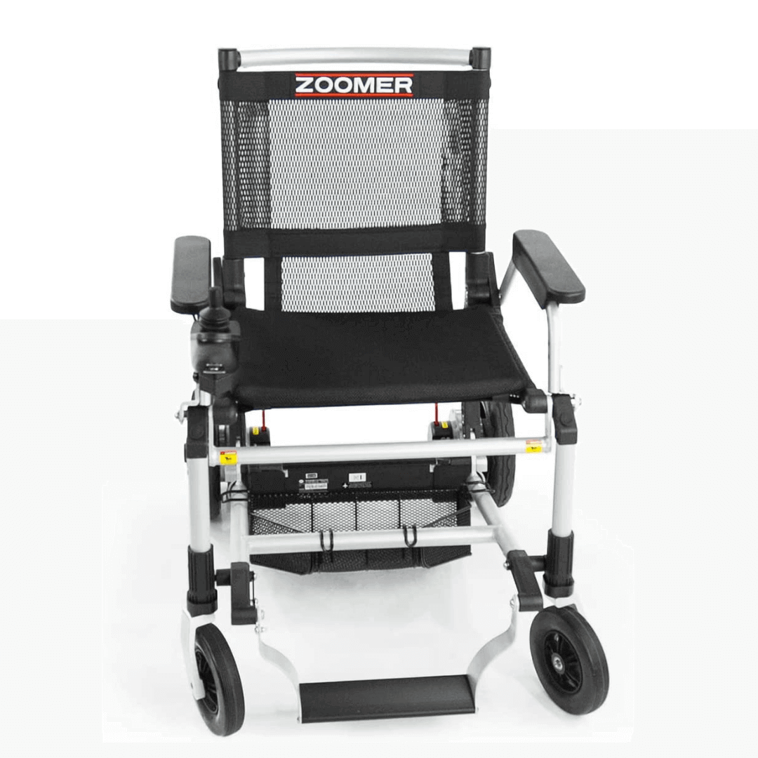 Journey Zoomer Chair Portable Lightweight Power Wheelchair white
