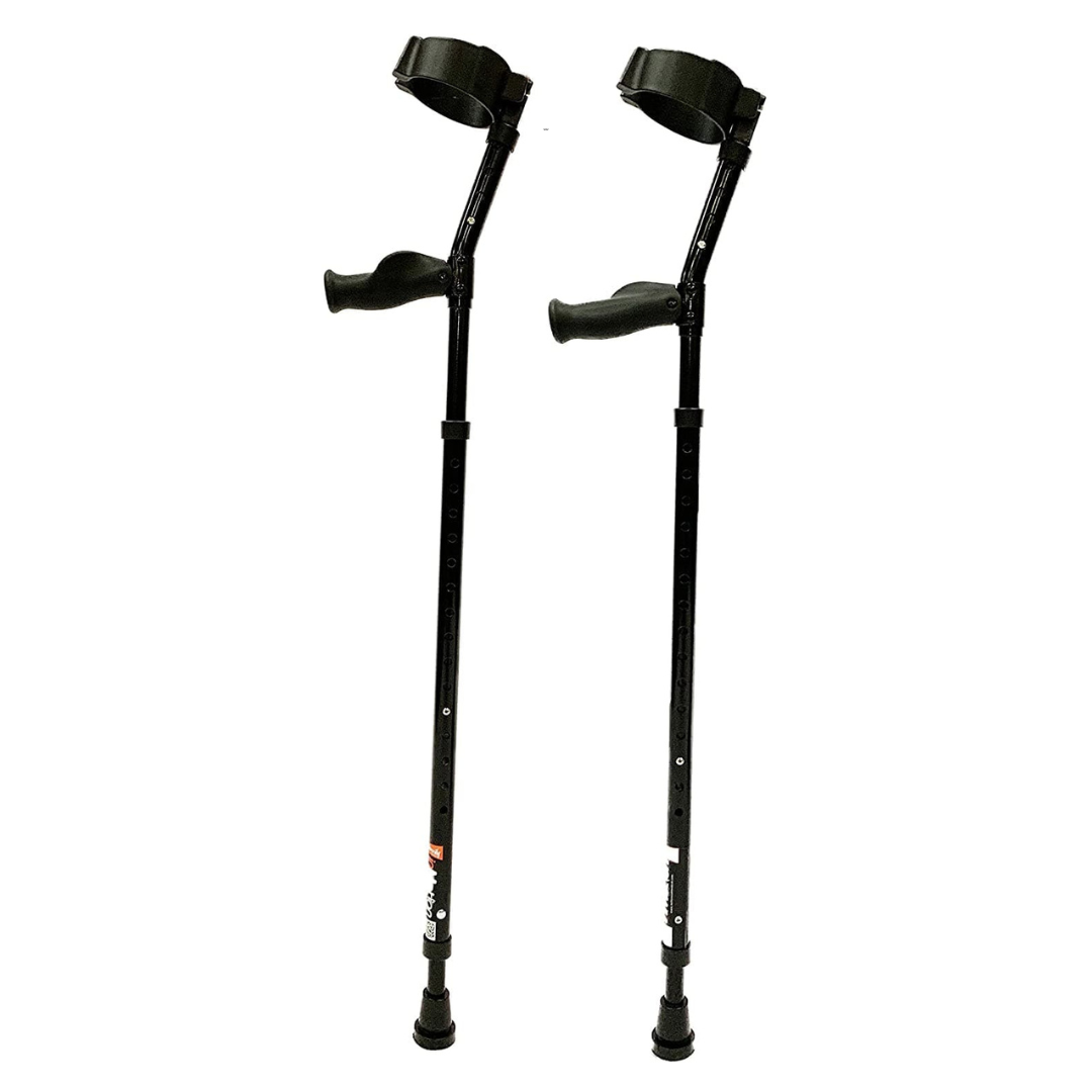 In-Motion Forearm Crutches with Spring Assist & Ergonomic Grips