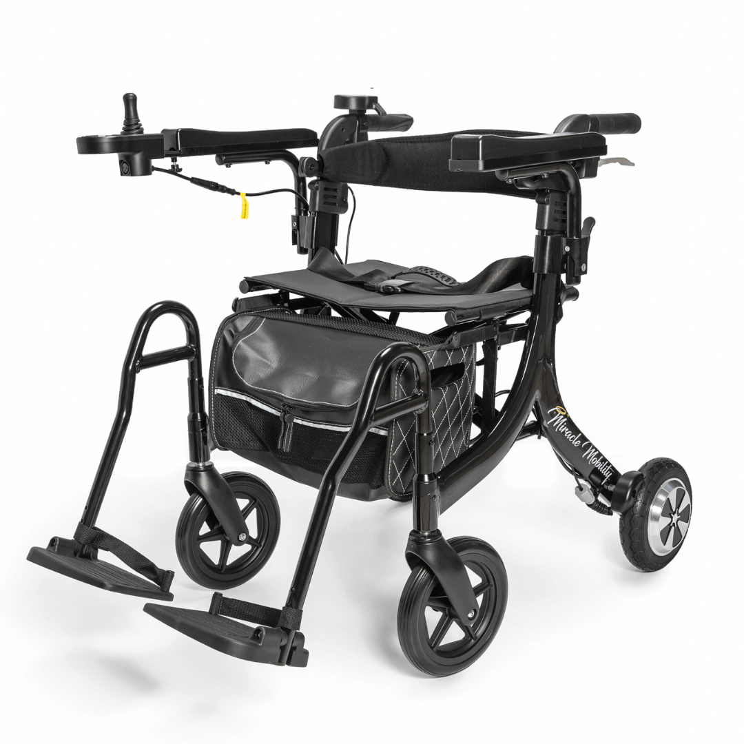 Miracle Mobility 4N1 Ultra Lite Electric Walker Wheelchair 