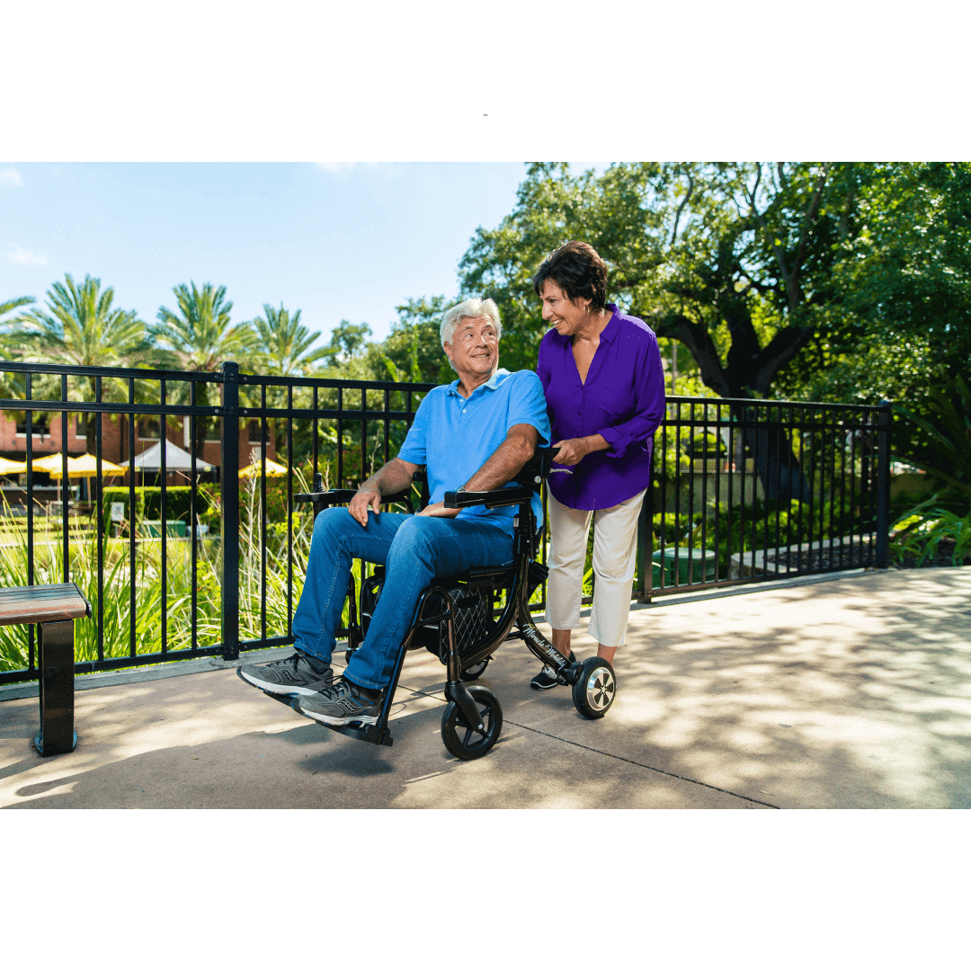 Miracle Mobility 4N1 Ultra Lite Electric Walker Wheelchair with patient