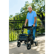 Miracle Mobility 4N1 Ultra Lite Electric Walker Wheelchair with patient using the walker