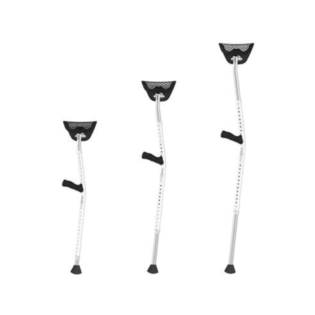 Mobilegs Ultra Ergonomic Underarm Crutches in different sizes