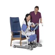 Patient Lift - Sit to Stand Lift with patient being assisted
