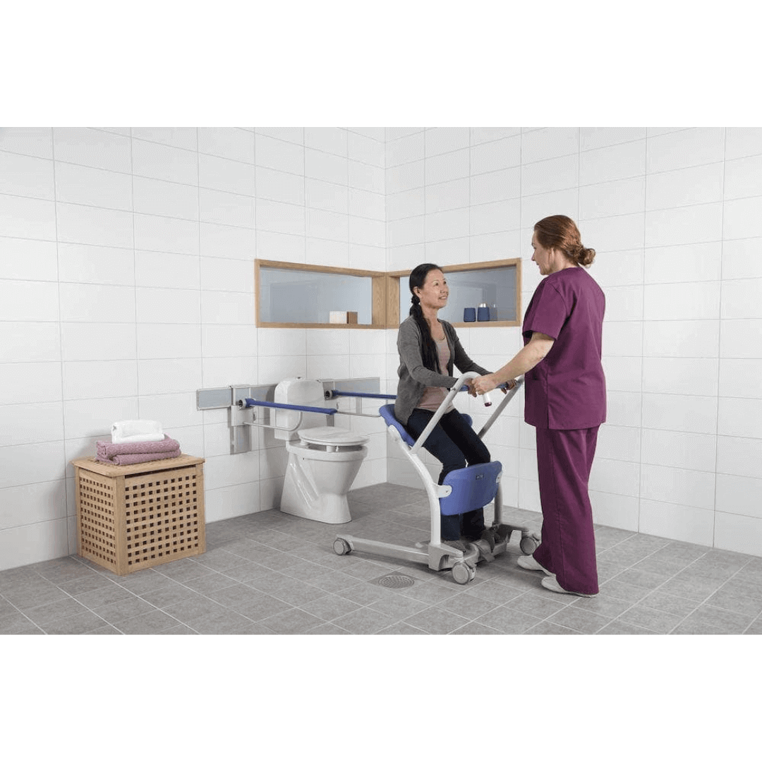 Patient Lift - Sit to Stand Lift with patient being assisted 4
