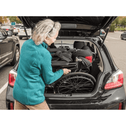 Premium Lightweight Wheelchair being stored in the trunk