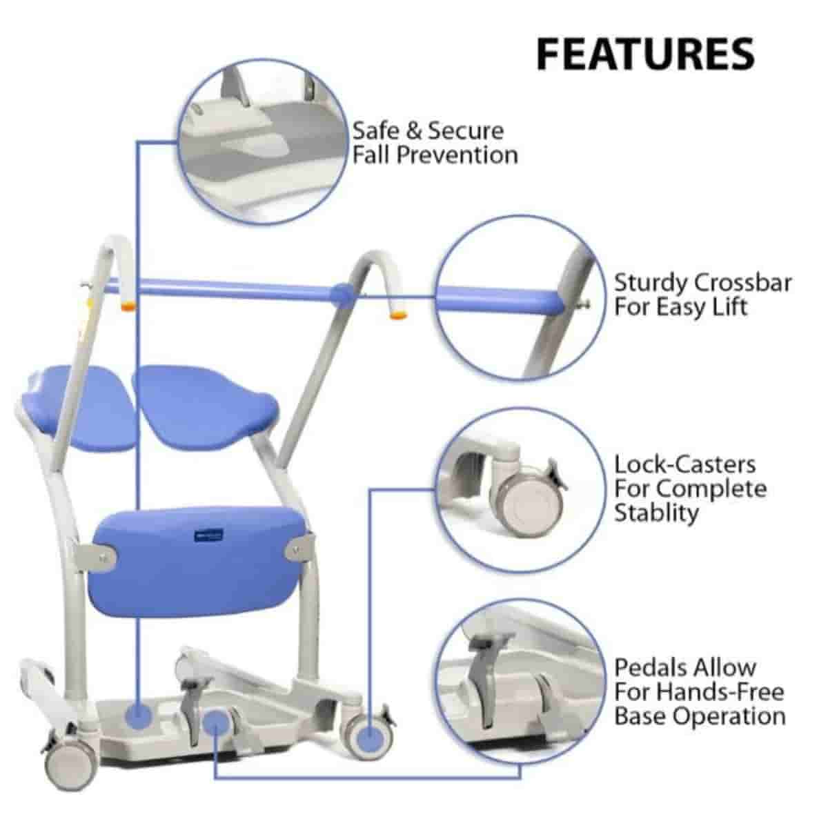 Sara Stedy Sit to Stand Patient Lift features