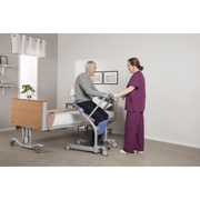 Sara Stedy Stand-Assist Manual Patient Standing Aid with patient and caregiver 2