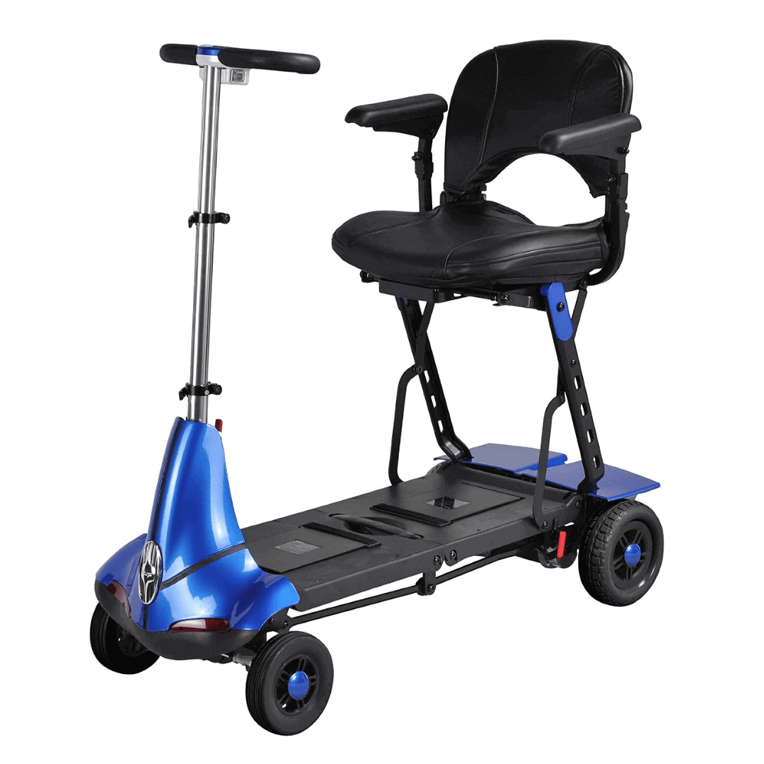 Solax Mobie Plus Folding Lightweight Travel Scooters blue