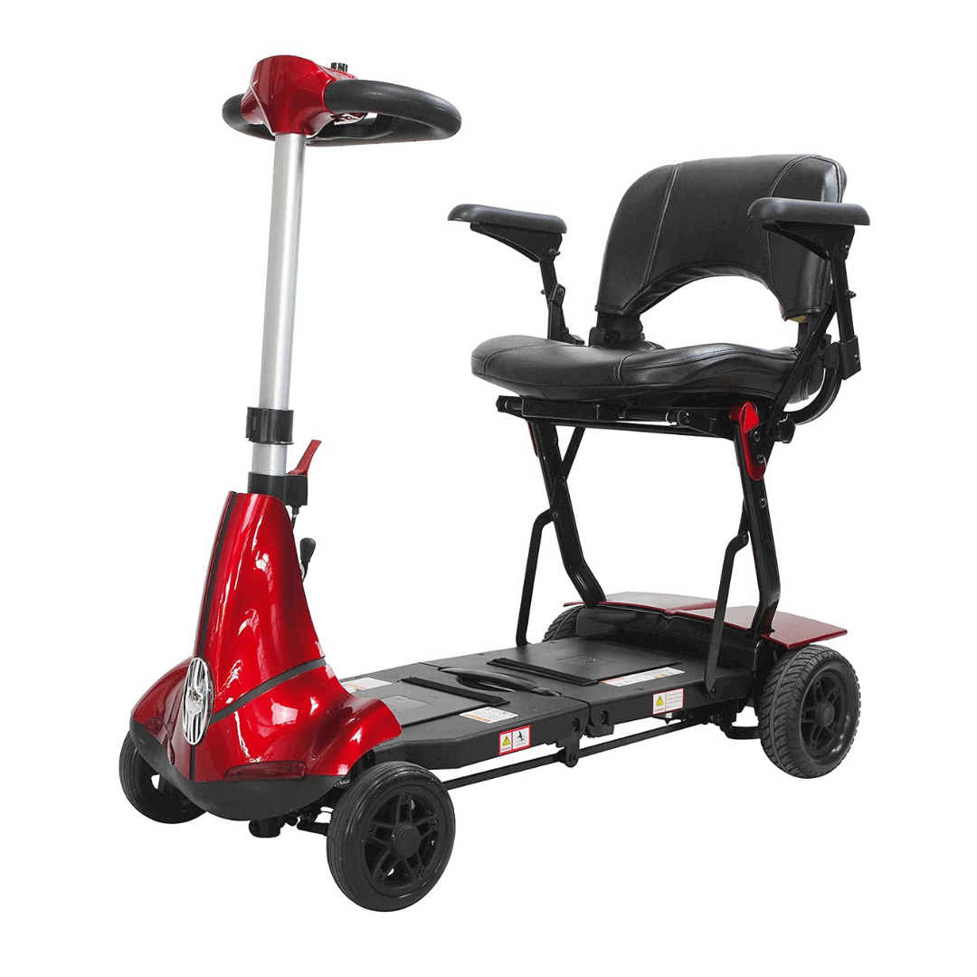 Solax Mobie Plus Folding Lightweight Travel Scooters red