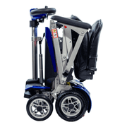 Solax Transformer 2  Electric Automatic Folding Mobility Airline Approved Travel Scooters blue folded