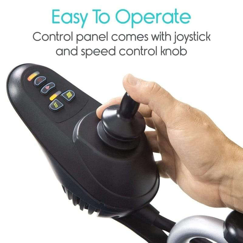 Vive Health Compact Lightweight Folding Portable Power Wheelchair easy to operate