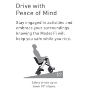 WHILL Model F Travel Power Chair drive with peace of mind