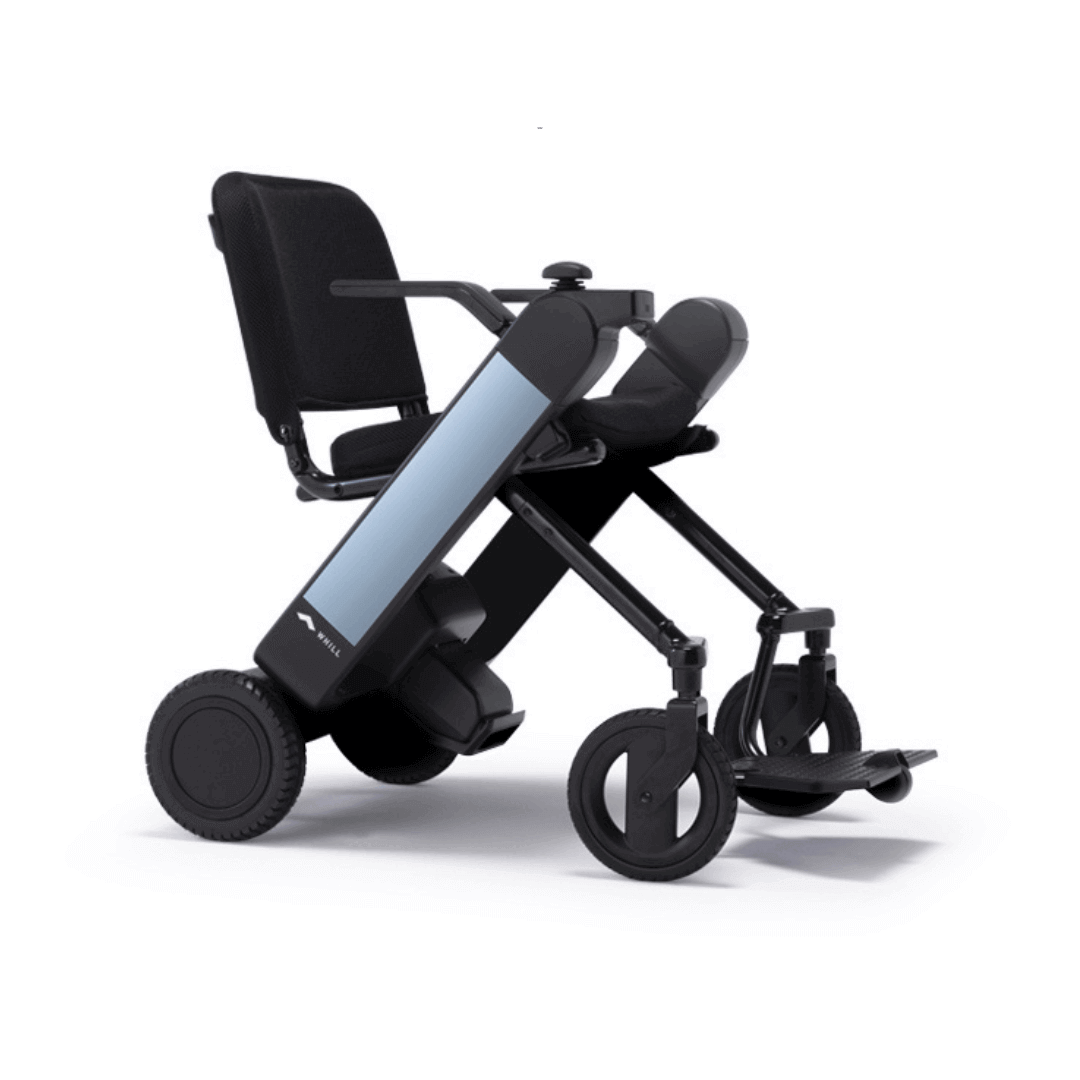 WHILL Model F Travel Power Chair  light blue 2