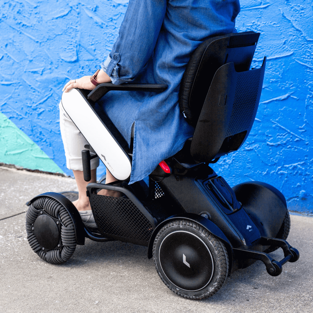 Whill C2 Premium Power Chair white rear view