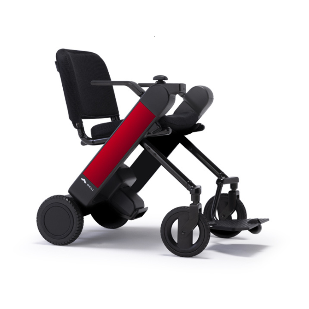 WHILL Model F Travel Power Chair - Foldable and Lightweight - Airline  Approved - Red